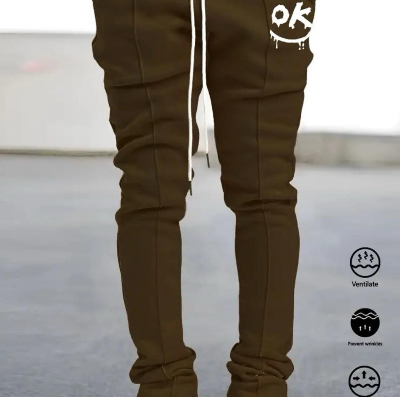 Men's Hip Hop Style Flared Trousers - Stretchy Joggers for Performance and Leisure Activities